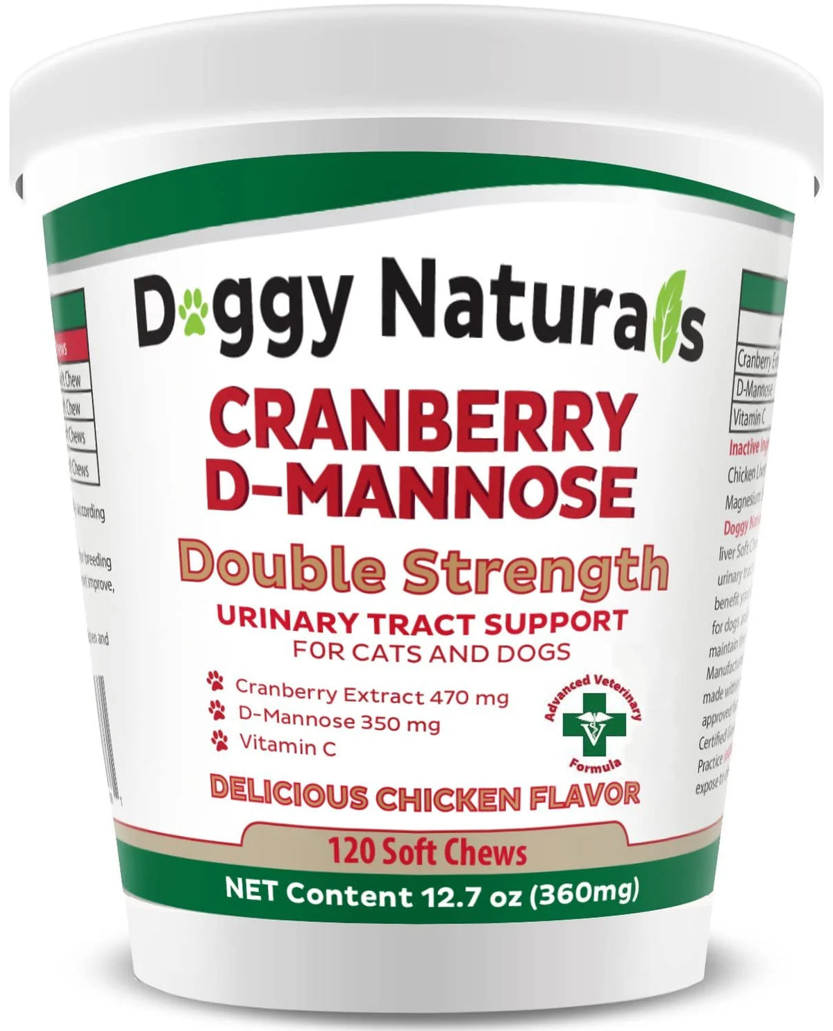 Cranberry D-Mannose Soft Chew for Dogs and Cats J8120