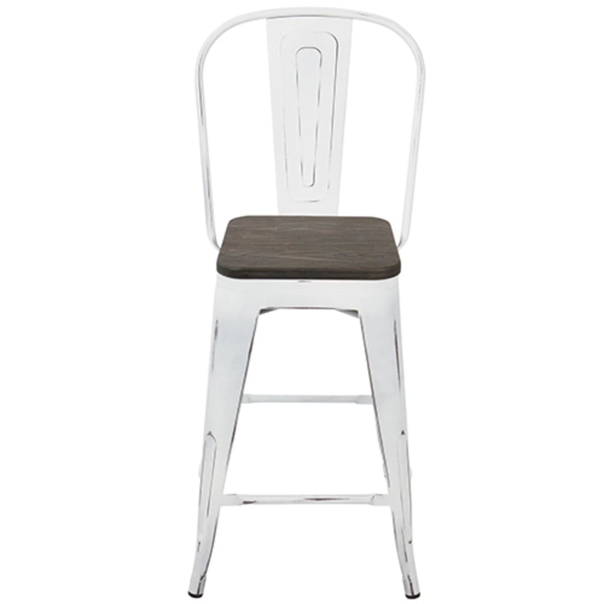 High Back Counter Stool Set of 2 M9427
