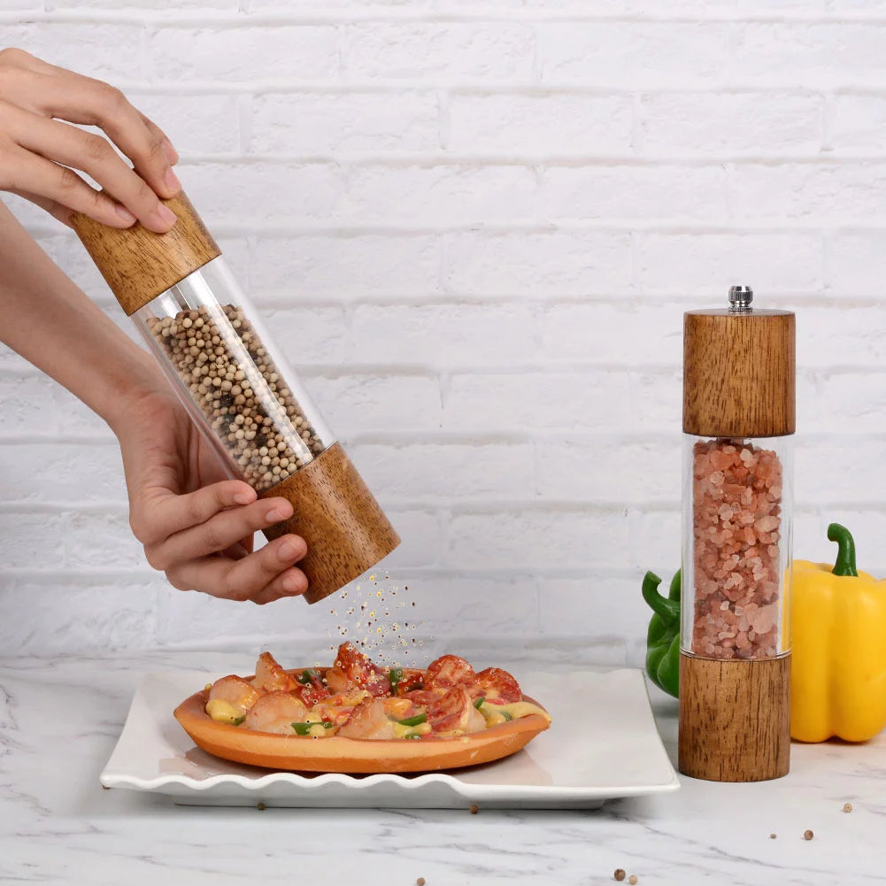 Acrylic Salt and Pepper Grinder Set 2 Pack E374
