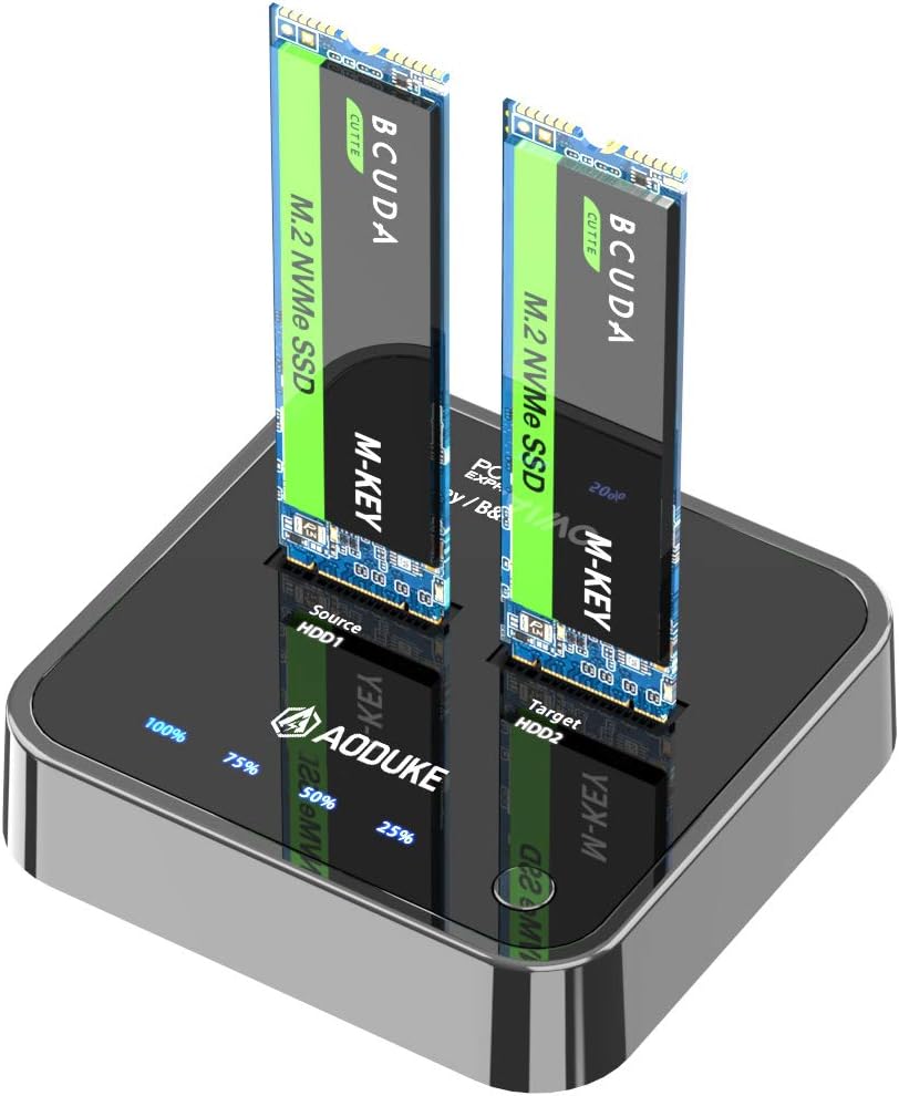 NVME/SATA Docking Clone Hard Drive SSD Enclosure M904