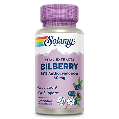 Bilberry Berry Extract 60 mg 120 VegCaps L21339