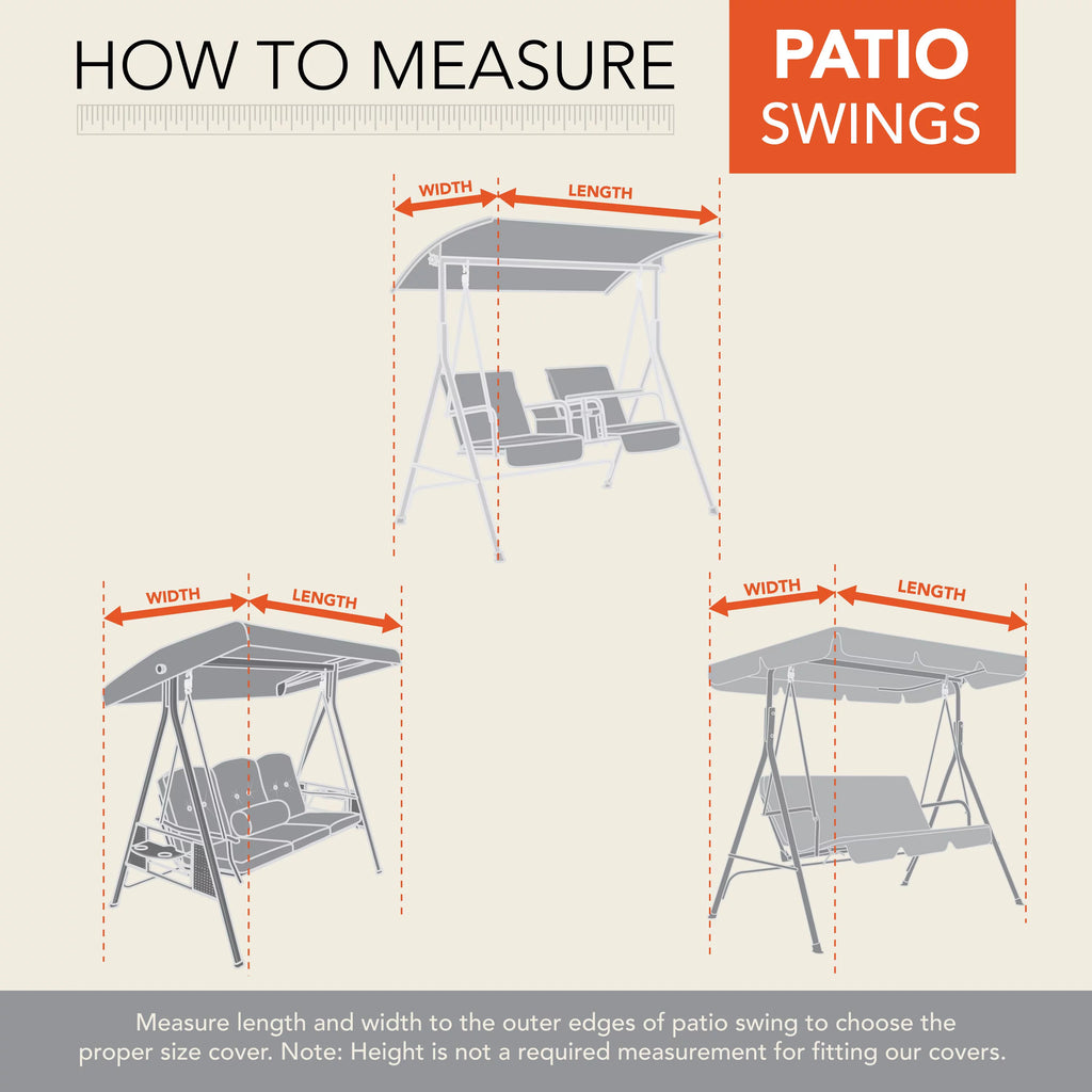 Gray Patio Swing Cover Y366491