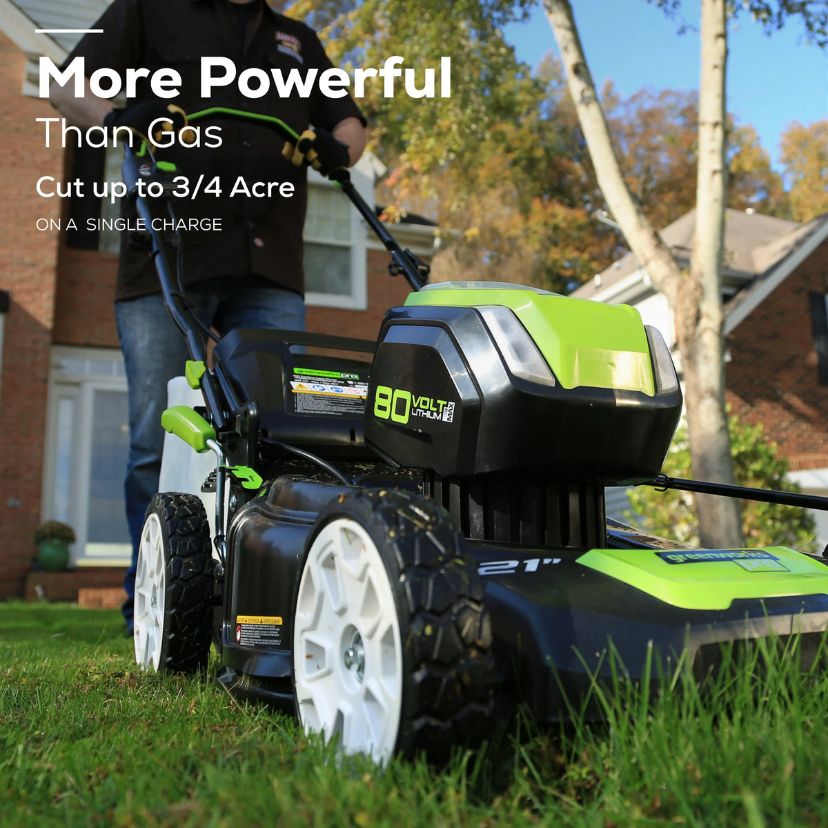 80V 21 Self Propelled Mower 5Ah Battery & Charger G30658