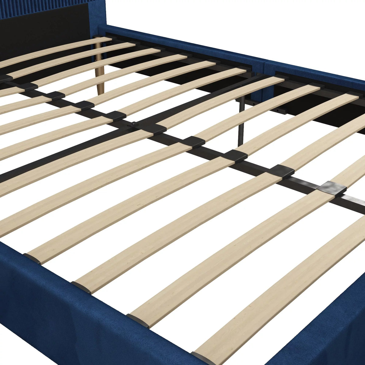 Ivory Velvet Queen Upholstered Bed with Headboard Z1391
