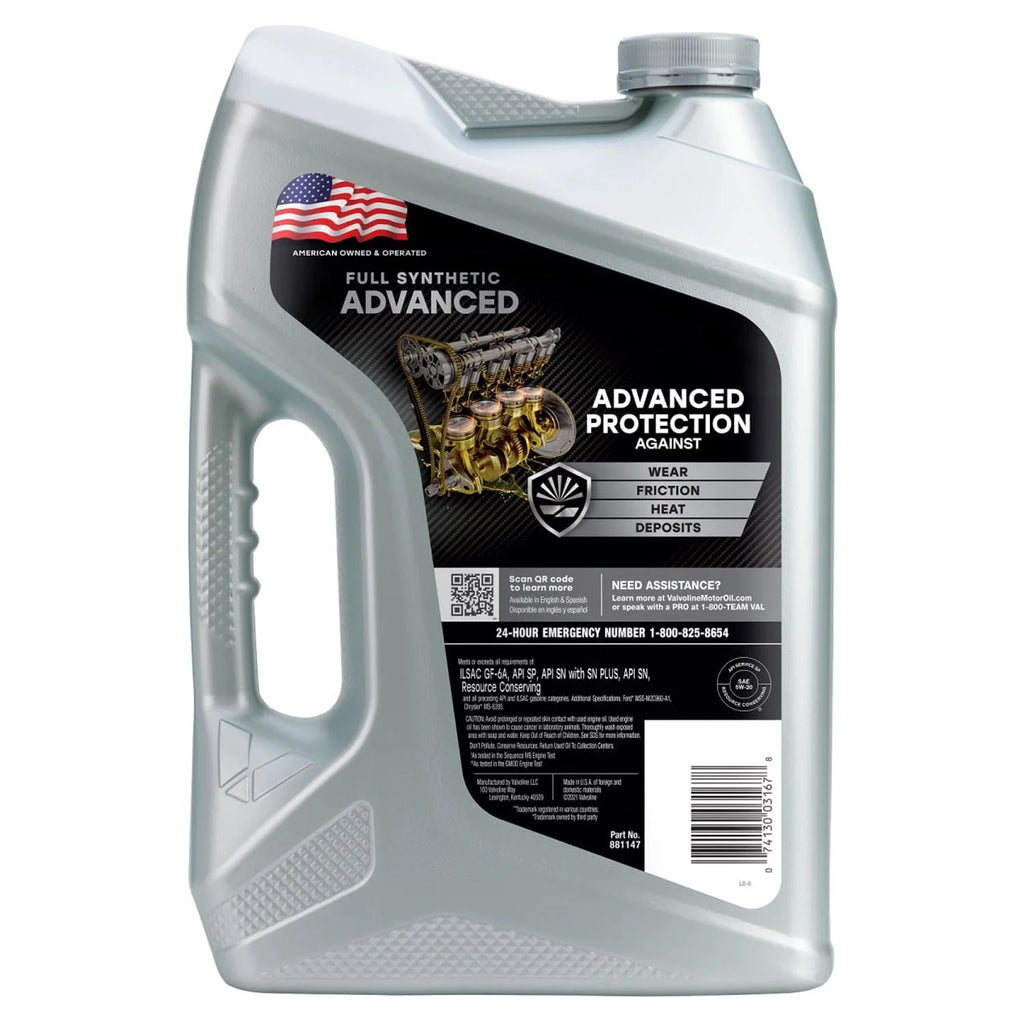 Full Synthetic 5W-20 Motor Oil 5 QT E8696