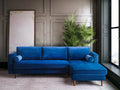 Blue Velvet Sectional Sofa X743834