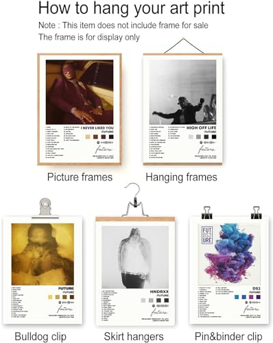 Poster Print Canvas Wall Art Set of 6 8x10 inch Unframed N840