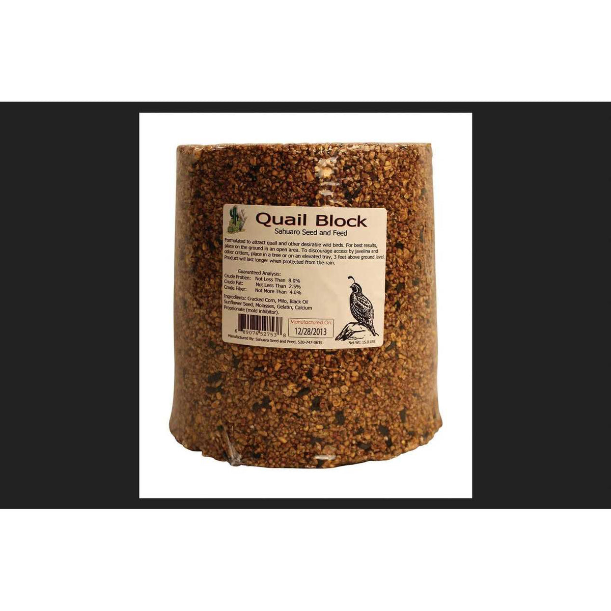 Quail Bird Food Block K1191
