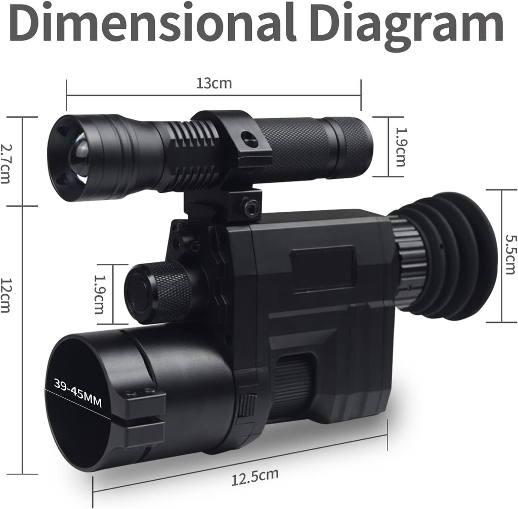 WiFi Digital Night Vision Scope Video Camera 960P 1.3 inch HD Display X2493
