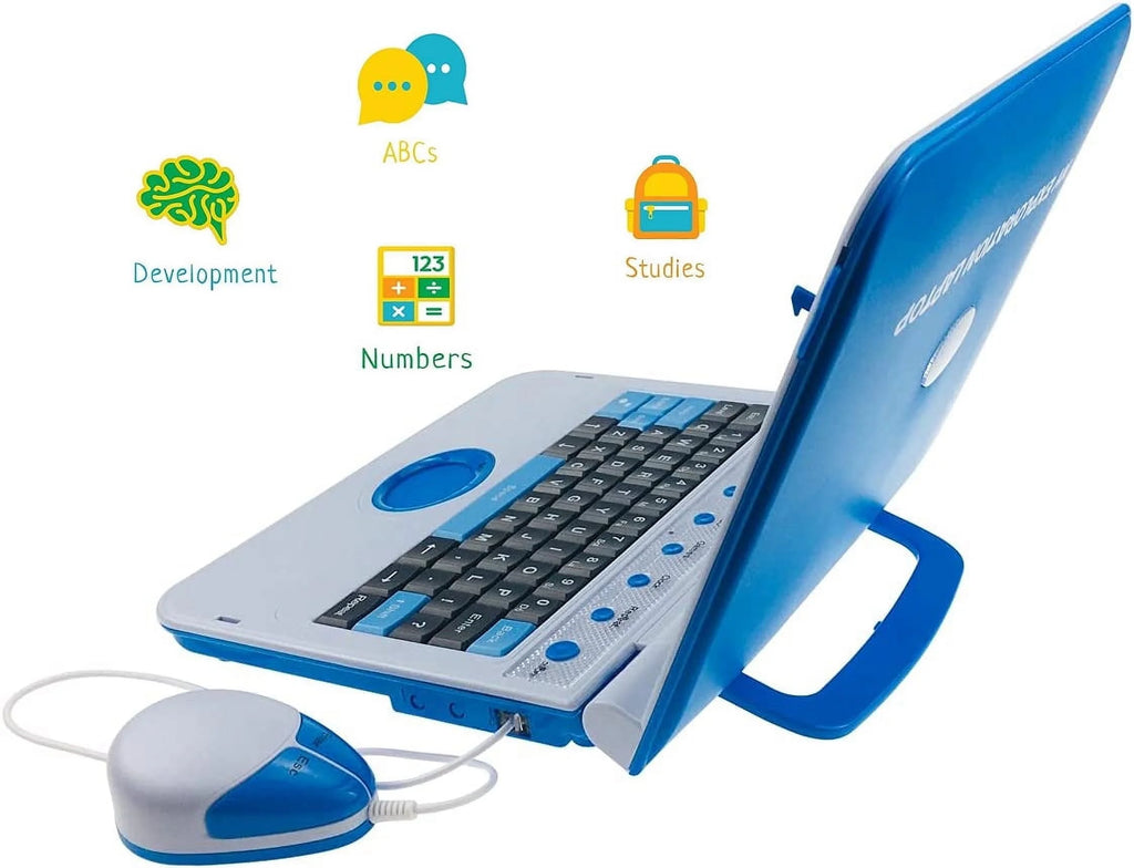 Blue Educational Interactive Toy Computer with 80 Games and LCD Screen G241