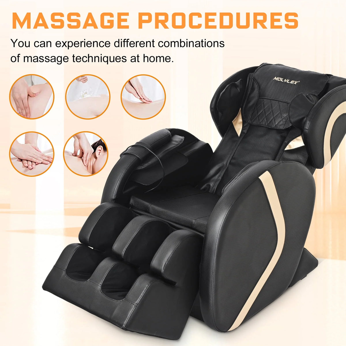 Small Zero Gravity Full Body Massage Chair with Heating and Airbags O9515