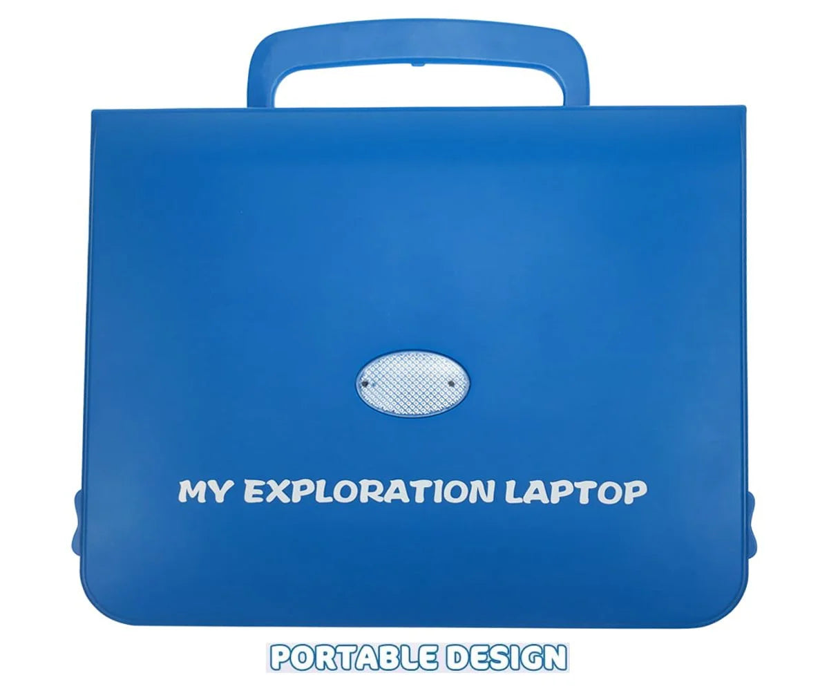 Blue Educational Interactive Toy Computer with 80 Games and LCD Screen G241