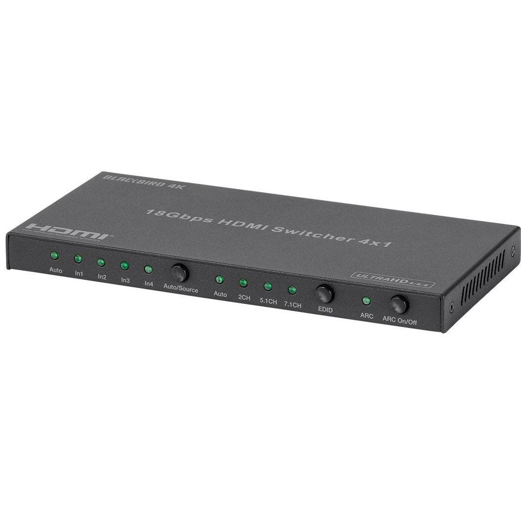 4K HDMI Switch, 4X1, HDR, Toslink and Analog Audio Extractor R26142