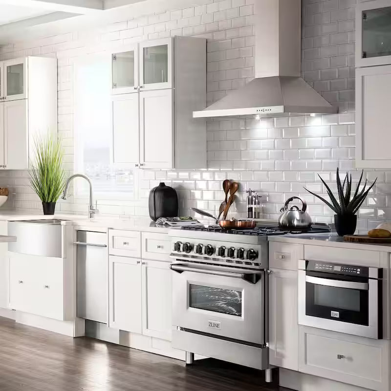 30 in. 400 CFM Convertible Wall Mount Range Hood with 2 Charcoal Filters X9099