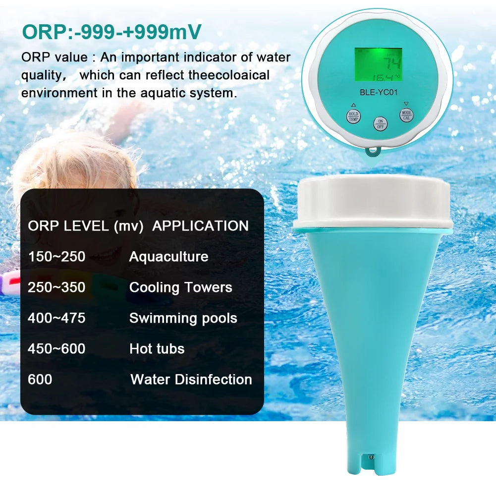 Portable 6 In 1 Water Quality Tester LCD W632342