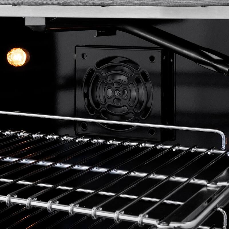 8-Burner Freestanding Gas Range and Double Convection Oven in Stainless Steel E6626