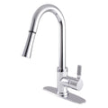 Pull-Down Sprayer Kitchen Faucet In Polished Chrome N11271