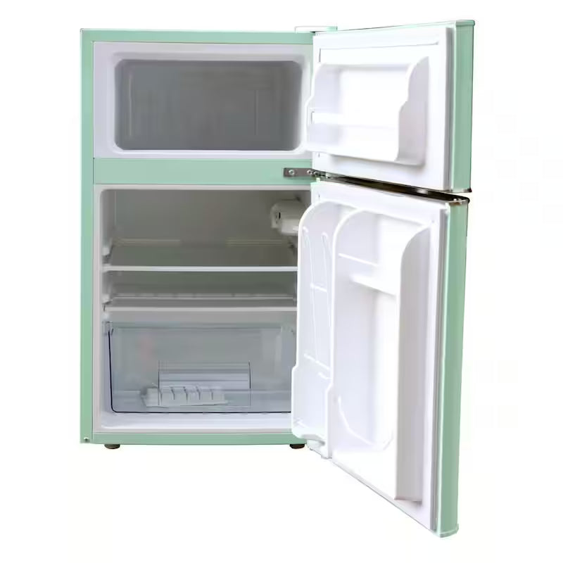 Mint Green 3.2 cu. ft. 2-Door Mini Fridge E7322