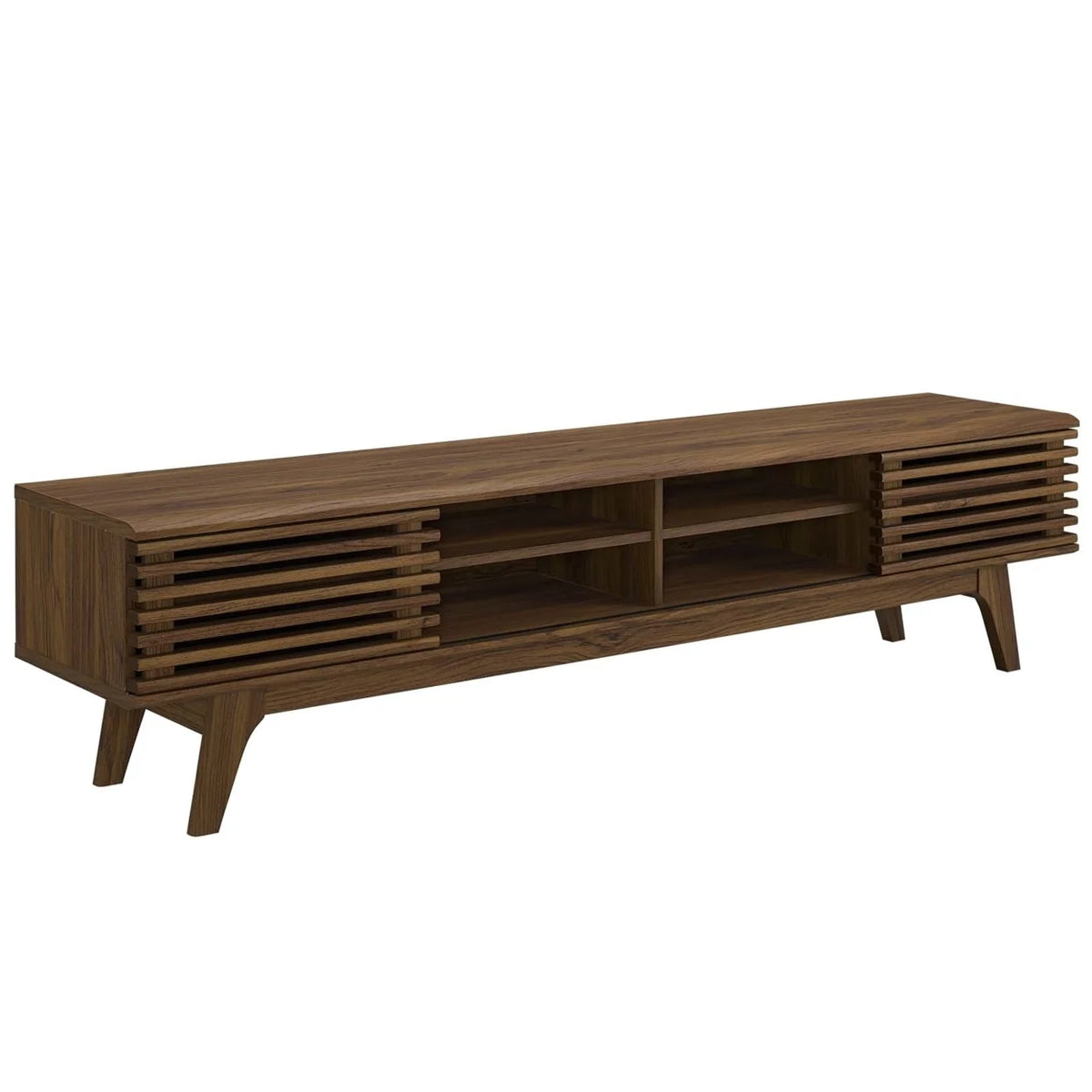 70" Walnut Entertainment Center TV Stand S6224