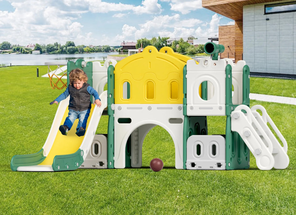 8 in 1 Kids Slide Set with Climber X797