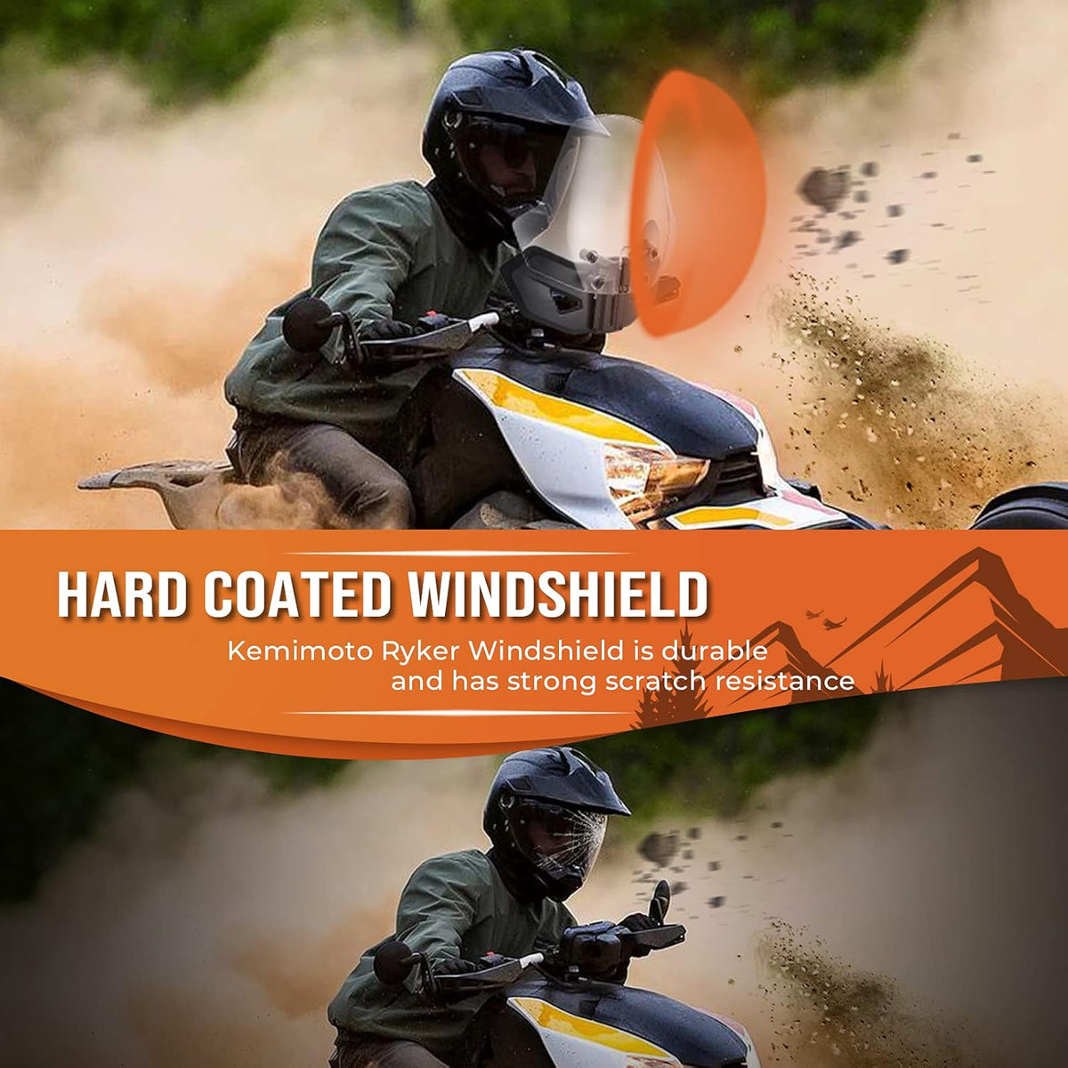 Windshield Compatible with Can-Am Ryker T465039