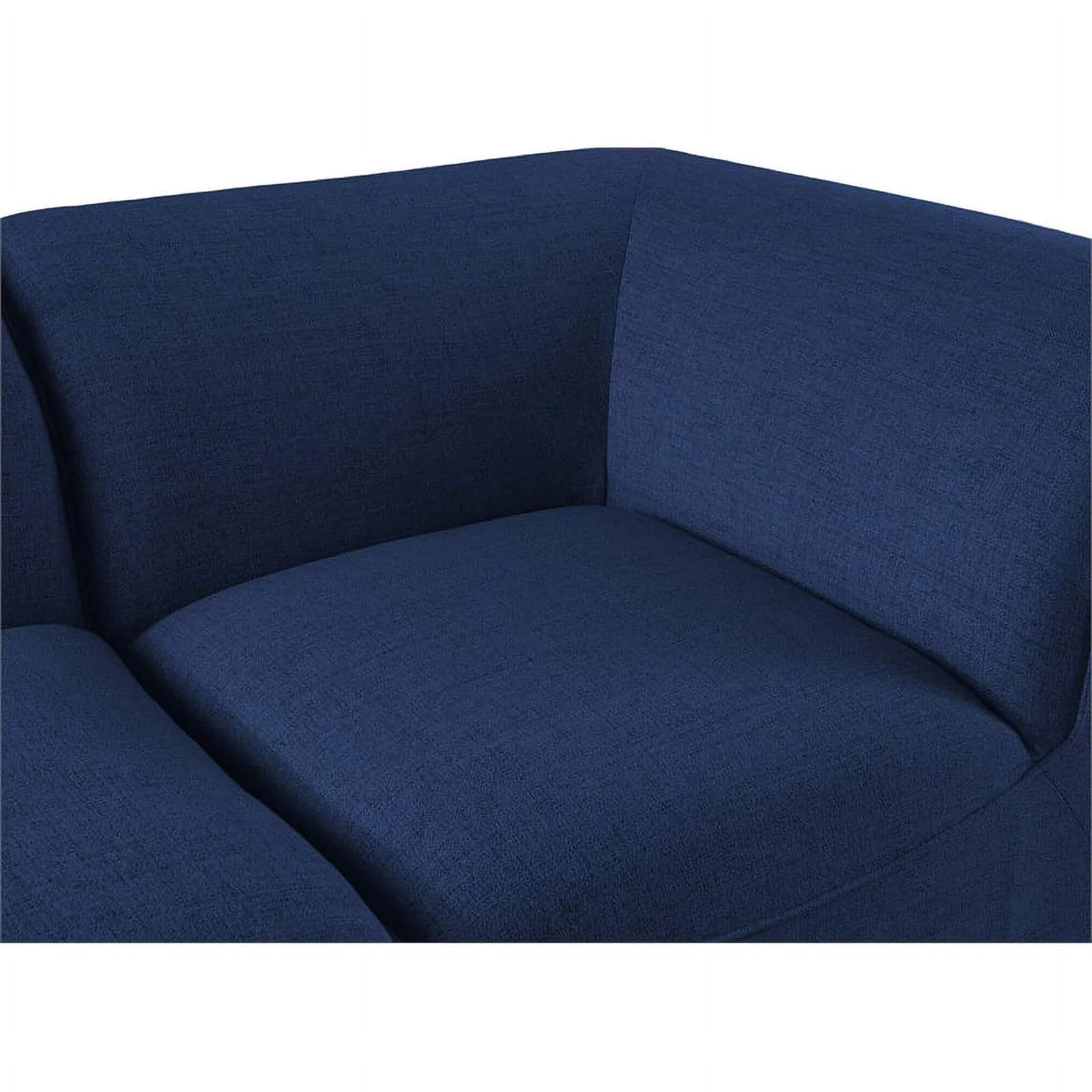 Navy Linen Textured Modular Sofa B12189