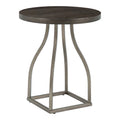Round Walnut Veneer Table K656622