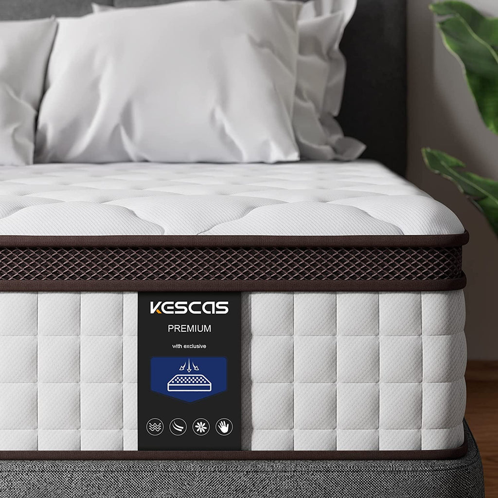 Queen Size 8 inch Hybrid Mattress with Cooling Gel Memory Foam V7640