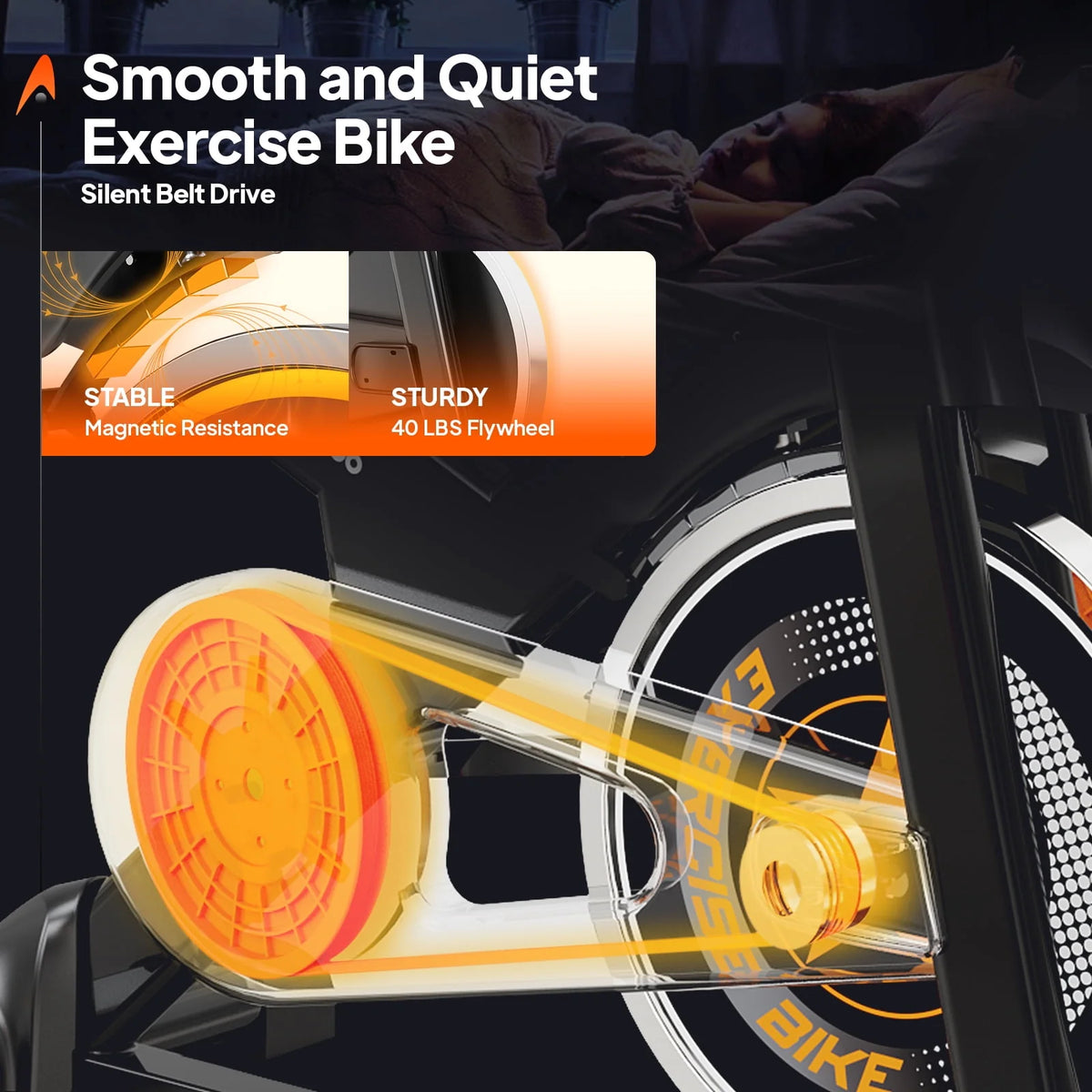 Magnetic Resistance Indoor Cycling Bike S41029