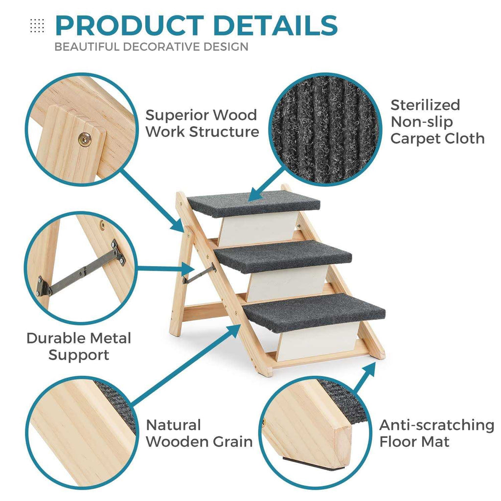 Wooden Pet Stairs E808
