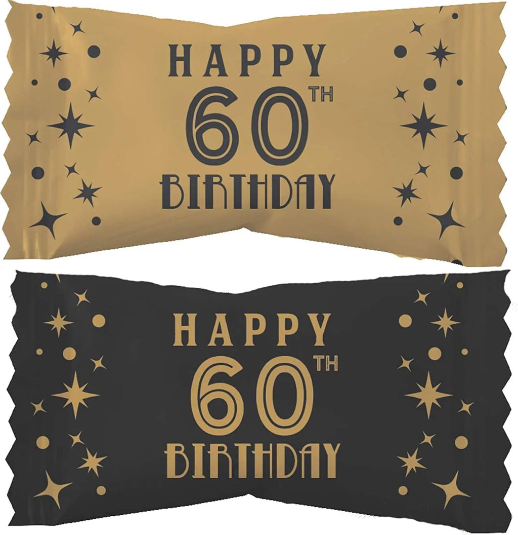 Gold & Black 100 Count Wrapped Mint Candy O18714
