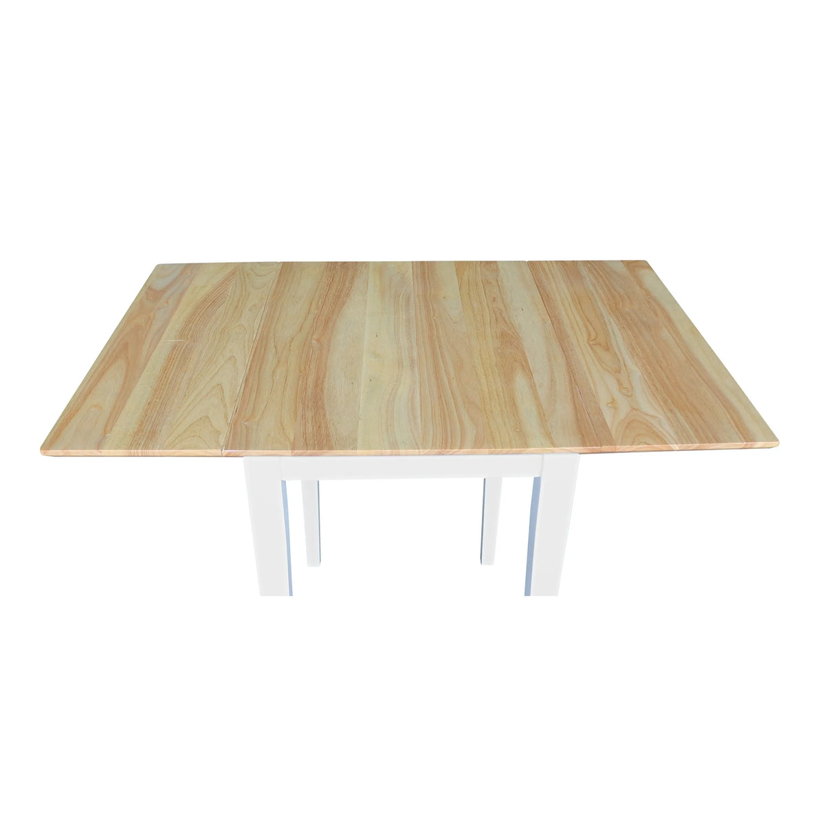 Small Dropleaf Table in White and Natural F883076
