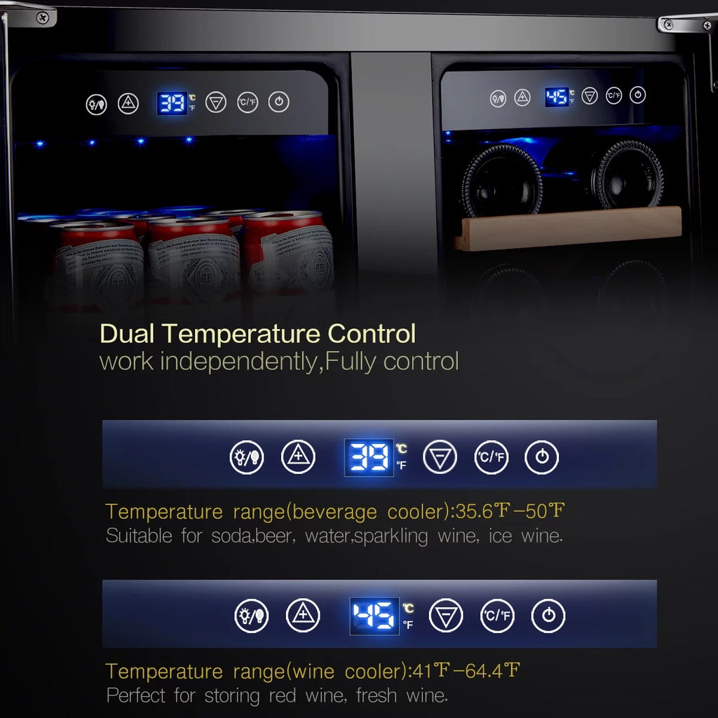 24in Dual Zone Wine and Beverage Refrigerator B86518