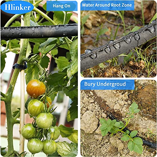 Flat Soaker Hose 100 ft with Stake O3388