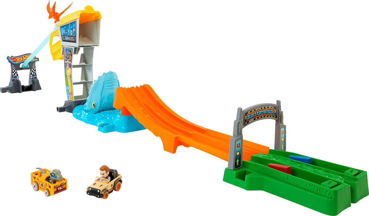 Track Set with 2 Toy Die-Cast Vehicles O219