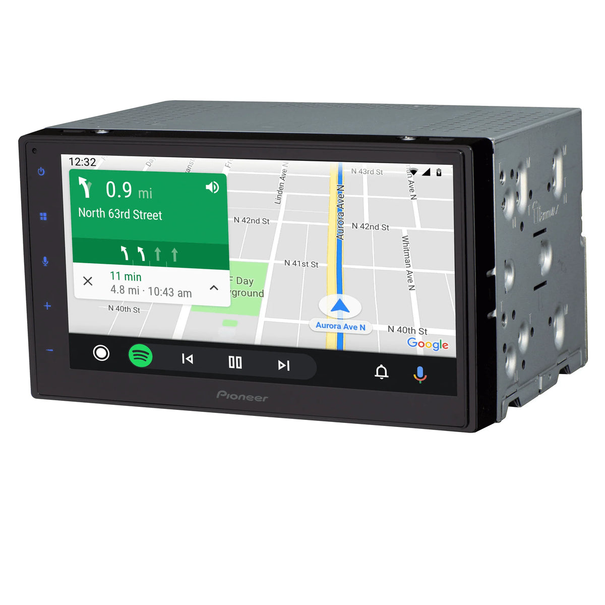 Double Din Digital Media Receiver with 6.8 Touchscreen and Bluetooth H825