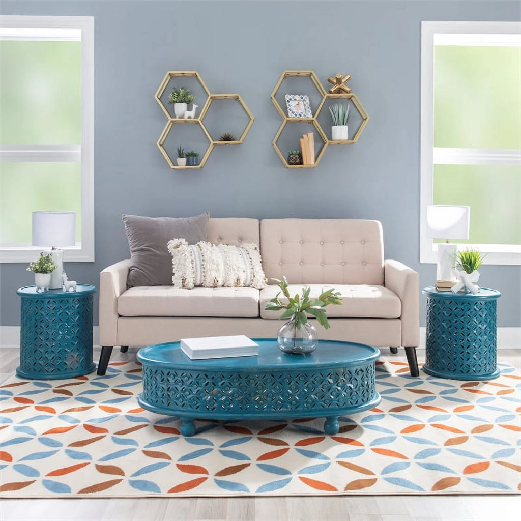 Oval Wood Coffee Table H566