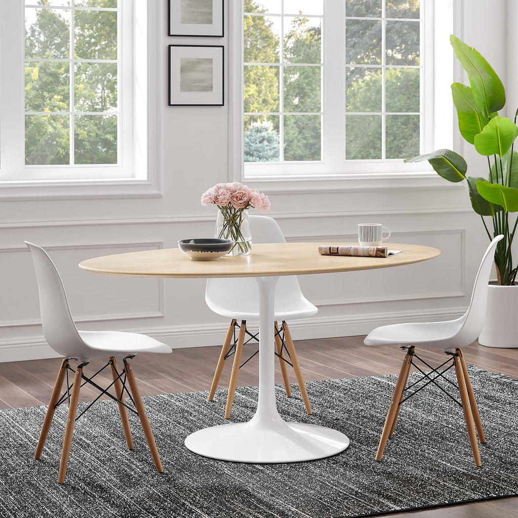 60" Oval Natural Wood Grain Dining Table K36190