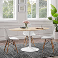 60" Oval Natural Wood Grain Dining Table K36190