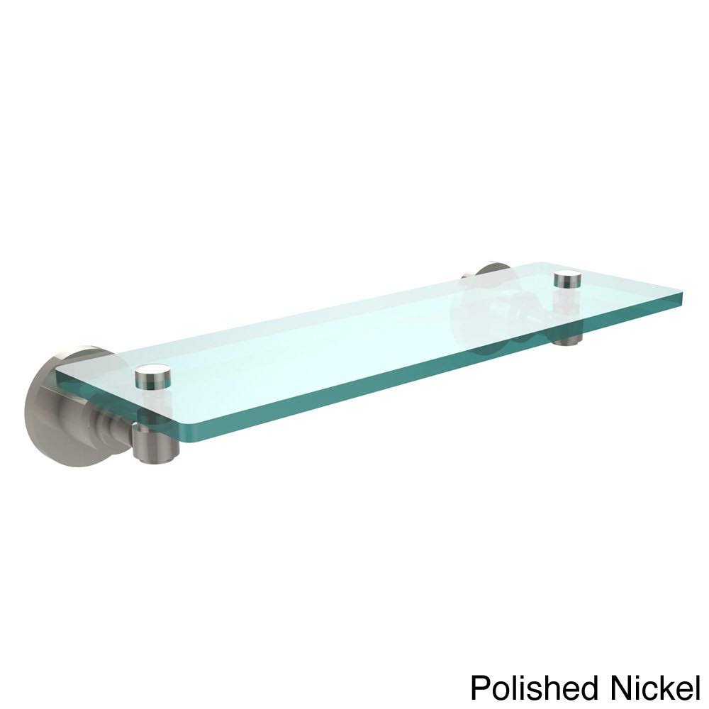 16x22 Glass Vanity Shelf Polished Nickel T559