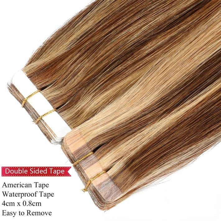 Ombre Tape In Human Hair Extensions 20pcs/pack J465