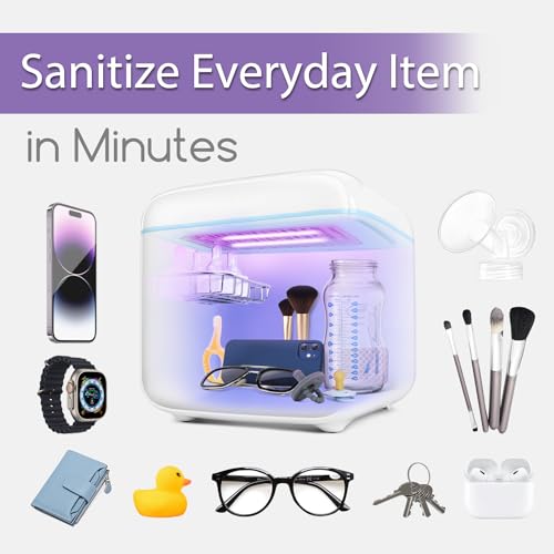4-in-1 UV Light Sanitizer Box with Dual UV-C Lamps R780618