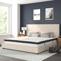 King Size Tufted Upholstered Platform Bed with Pocket Spring Mattress M414025