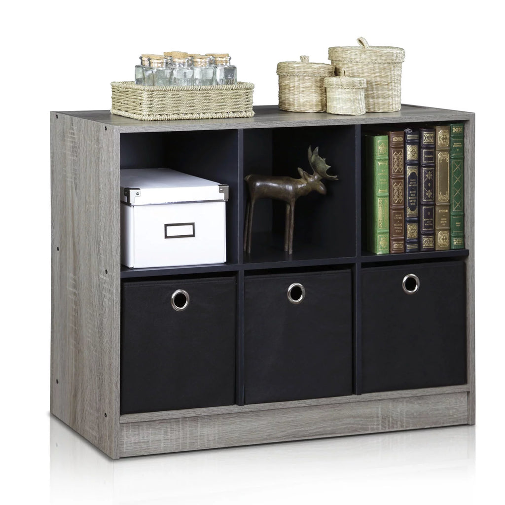 3x2 Bookcase Storage with Bins H67245