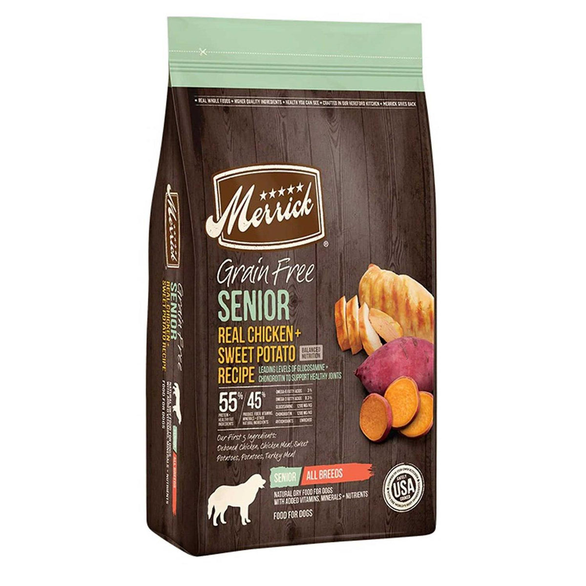 Grain Free Chicken Sweet Potato Recipe Senior Dry Dog Food K322