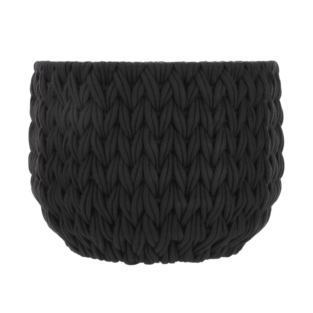 Black Polyester Decorative Storage Basket X98566