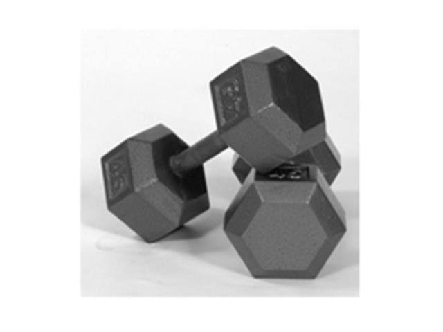 90lb Cast Iron Hex Dumbbell U597329