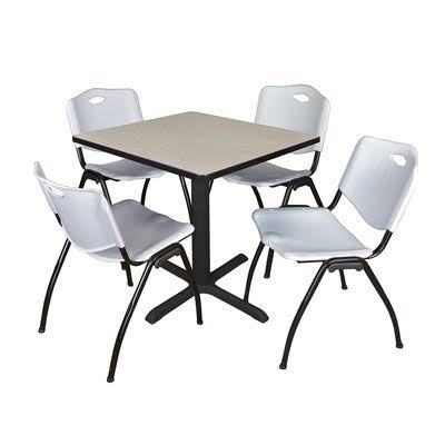 5 Piece Square Breakroom Table and Chair Set K255580