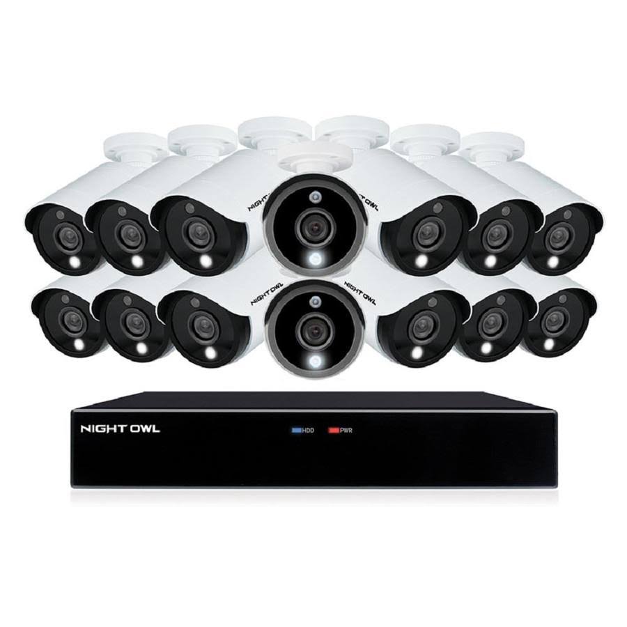 16-Channel 5MP 2 TB DVR Security Surveillance System with 14 Wired Spotlight Cameras A810350