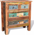 Solid Reclaimed Wood Cabinet 4 Drawers S502862